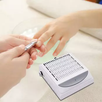 Эффективная система удаления пыли с акриловых гелевых ногтей белый