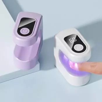 Эффективная светодиодная лампа для сушки ногтей с одним пальцем USB-устройство для сушки ногтей УФ-лампа для сушки гель-лака фиолетовый