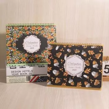 Эффективное планирование 2025 Настольный календарь с обратным отсчетом Стоящий перекидной календарь Офисные принадлежности Style7