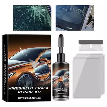 Эффективное средство для ремонта царапин на автомобильном стекле Nano Scratch Repair Kit Набор для ремонта лобового стекла Инструмент для ремонта трещин на лобовом стекле Аксессуары для автомобиля CHINA