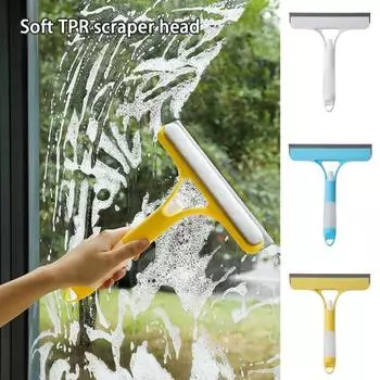 Эффективное стеклоочиститель, стеклоочиститель с распылителем, многофункциональный двусторонний скребок для ванной комнаты, чистящие средства для дома синий
