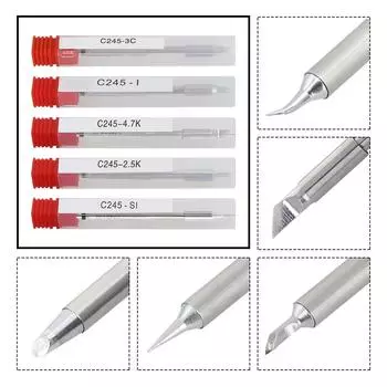 Эффективность работы паяльника C245-2.5K C245-3.2K C245-3C (необязательный) C245-3C