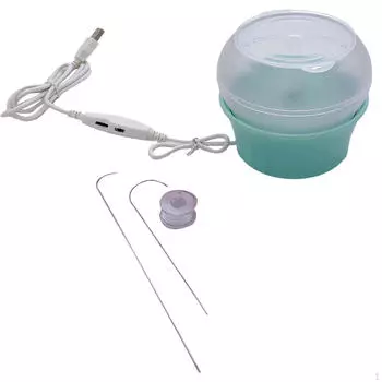 Эффективный электрический бисерный станок для изготовления ювелирных изделий и поделок светло-зеленый