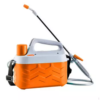 Эффективный электрический садовый опрыскиватель для разнообразных нужд полива и удобрения коричневый