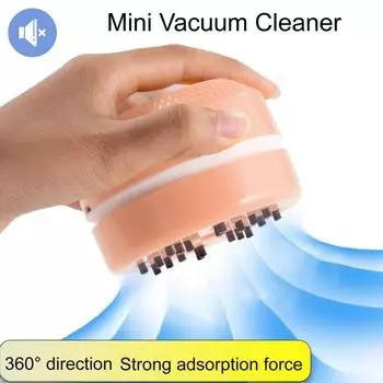 Эффективный автоматический пылесос с USB-зарядкой и широко используемым удалением пыли with Battery розовый