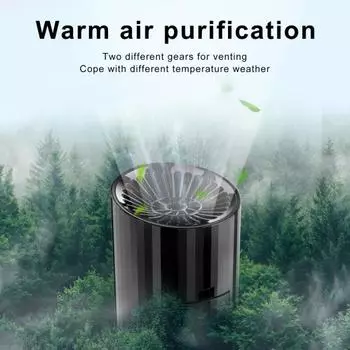 Эффективный быстрый нагрев вращающийся обогреватель лобового стекла 12 В 24 В портативный автомобильный размораживатель для автомобиля 24v чёрный