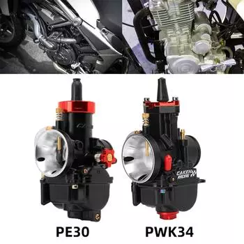 Эффективный карбюратор PE30/PWK34 оптимизирует подачу мощности для двигателей скутеров, мини-байков, мотоциклов для мотокросса, квадроциклов и мотоциклов A
