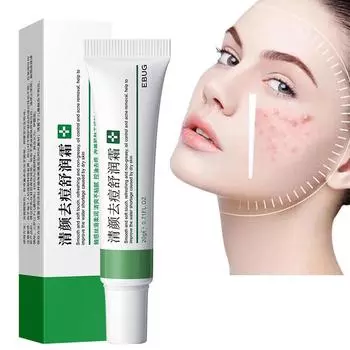 Эффективный крем для удаления прыщей, лечение прыщей, исчезновение пятен от прыщей, контроль жирности, сужение пор, отбеливание, увлажняющий крем от прыщей 20g