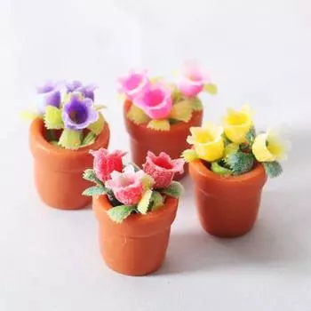 Эффективный кукольный домик, новинка, моделирование цветов в горшках