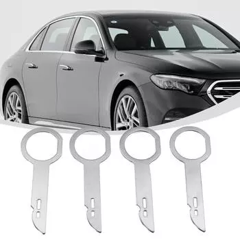 Эффективный металлический инструмент для снятия радиоприемника для Ford и Mercedes, набор из 4 ключей