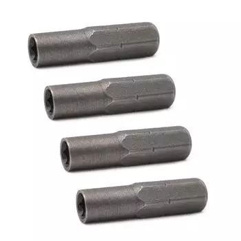 Эффективный переходник-конвертер 6,35 мм на 4 мм, подходит для применения с инструментами и оборудованием из углеродистой стали B