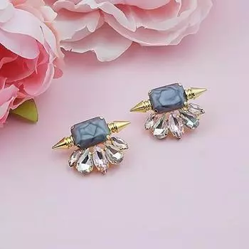 Эффектные стильные серьги на медной основе премиум-класса I модные серьги I модные серьги I серьги для вечеринок free size