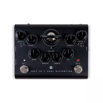 Эффектор для гитары Blackstar Dual Distortion DEPT.10 DUAL DISTORTION с использованием триодной вакуумной лампы ECC83
