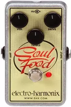 Эффектор Soul Food electro-harmonix Electro-Harmonix Distortion/Fuzz/Overdrive [] серебряный