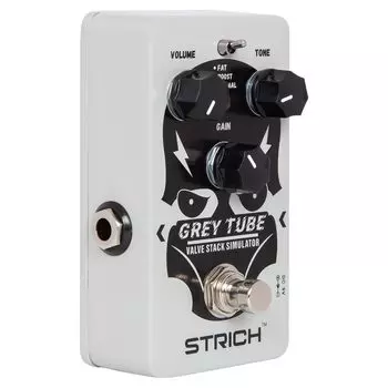 Эффектор STRICH Distortion GRAY TUBE Distortion 3 режима Fat Boost Normal Guitar Effector Classic Crunch Electric Guitar Effector for Metal True Bypass