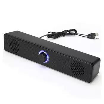 Jeffergarden PC Speaker Small для USB-подключения, проводной, с питанием от USB, громкий, для ноутбуков/ПК