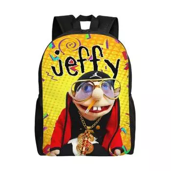 Jeffy Sml Woodyotime Cute Cartoon Pattern Children Large Backpack Capacity 04