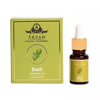 Эфирное масло Базилика (12 мл), Basil Essential Oil, Aryan