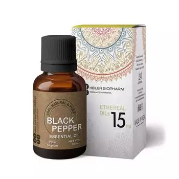 Эфирное масло Черного перца (15 мл), Black Pepper Essential Oil, Heilen Biopharm