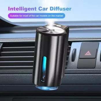 Эфирное масло диффузор долговечный автомобильный парфюм ароматизатор 3 режима регулируемый выход для воздуха в автомобиле освежитель воздуха перезаряжаемый чёрный