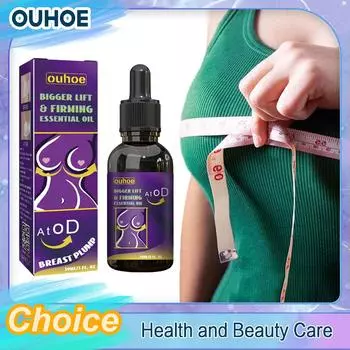 Эфирное масло для красоты груди, лифтинг, укрепляющий массаж, стимулирование увеличения груди, мягкий увлажняющий уход, сыворотка 30ml boxed