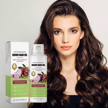 Эфирное масло для роста волос, луковое масло марокканского ореха, масло для фиксации и утолщения волос, питает и укрепляет корни волос100 мл One Size