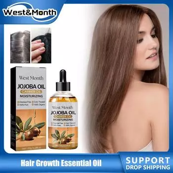 Эфирное масло для роста волос, против выпадения волос, предотвращает облысение, истончает, укрепляет кожу головы, питает, жидкость для восстановления роста волос разноцветный
