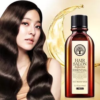 Эфирное масло для ухода за волосами Argan Oil Leave-in Hair Care 60 мл Разглаживает вьющиеся и сухие волосы 60ml