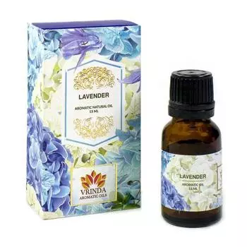 Эфирное масло Лаванды (15 мл), Lavender Aromatic Oil, Vrindaam 14.203125