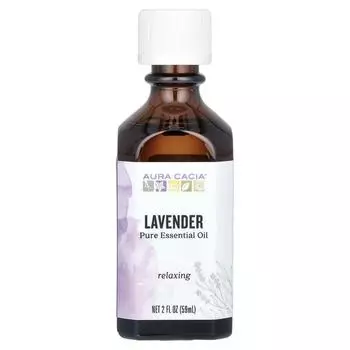 Эфирное масло лаванды Aura Cacia, 2 жидких унции (59 мл), 1 единица