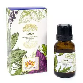Эфирное масло Лимона (15 мл), Lemon Essential Oil, Vrindaam 14.203125