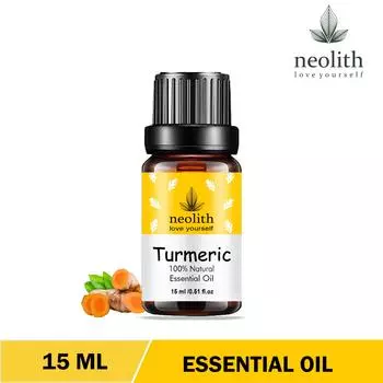 Эфирное масло Neolith Turmeric Oil 100% чистое и натуральное терапевтического класса, неразбавленное, органическое для волос и кожи, 15 мл 15 ML золотисто-коричневый