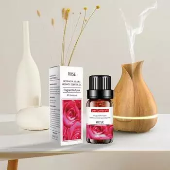Эфирное масло растений, стойкий аромат, успокаивает настроение, осветляет тон кожи, полезный увлажнитель, лаванда, роза, ароматическое масло для ароматерапии 10ML Strawberry flavor