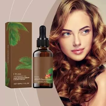 Эфирное масло розмарина способствует росту волос и усиливает уход за волосами, 30 мл One size