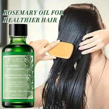 Эфирное масло розмарина способствует росту волос и предотвращает облысение, питает, улучшает состояние секущихся кончиков, усиливает блеск и эластичность, масло для волос
