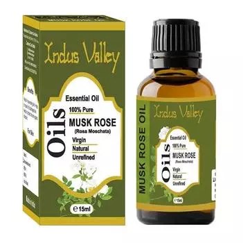Эфирное масло Розы мускатной (15 мл), Musk Rose Essential Oil, Indus Valley 27.390625