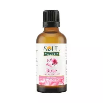 Эфирное масло розы Soul Valley Pure and Natural, 50 мл. Идеально подходит для ароматерапии, ухода за кожей и создания косметических средств своими руками.