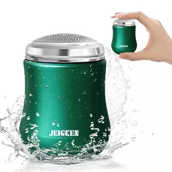 JEIGKEN [Upgrade material] Small electric shaver electric shaver mini shaver rotary 6 blades IPX7 waterproof Washable Wet and dry use You can shave in