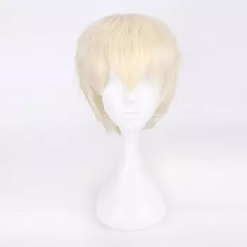 Эйлин Пушистый Парик для Косплея Бежевый Парик Унисекс Термостойкое Волокно Костюм Парик для Мероприятий с Сеткой Универсальный