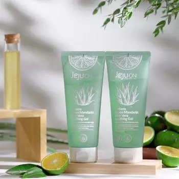 Jeju On Cutera Green Tangerine Aloe Vera Soothing Gel, 200ml, 2 units