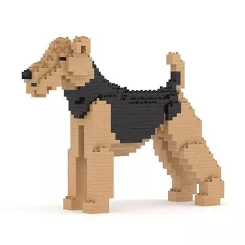 JEKCA airedale terrier 01S | plastic building blocks Target age 14 years and over