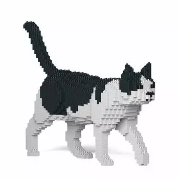 JEKCA Jekka Block Black and White Cat Sculptor Cat Sculptor 11S-M02