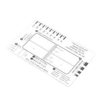 ЭКГ 7-ступенчатые линейки 7-ступенчатая шкала Карманный ЭКГ Справочное руководство ЭКГ Инструменты для оценки 1mm