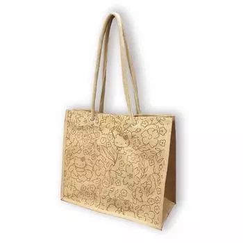 Эко-сумка Hello Kitty Jute My Bag Tote с маленьким цветком [South Key] (L)