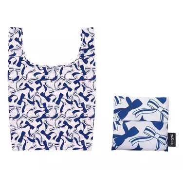 Эко-сумка Marushin Kitty Girly Navy Ribbon Изготовлена из переработанного полиэстера 2965009300 Plune.Hello
