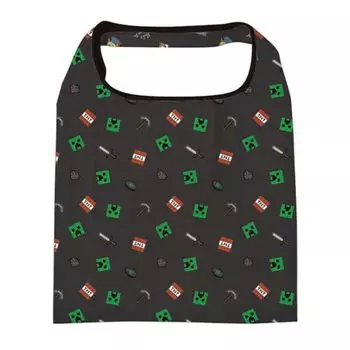 Эко-сумка Minecraft с карманом K Company, серая, В57 x Ш42 x MCT-PEB-GR D0.5см