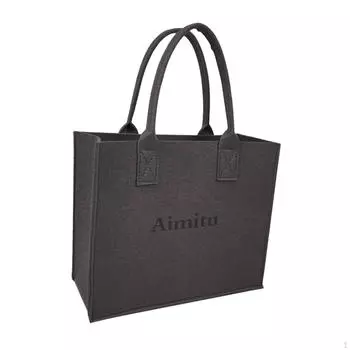 Экологически чистая фетровая сумка для повседневного использования 30cmx20cmx13cm зелёный