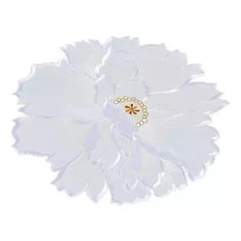 Экологически чистая подставка для напитков тонкой работы, креативная цветочная вышивка, кружевной кухонный обеденный стол, коврик для столовых приборов красный