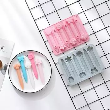 Экологически чистая шоколадная форма, термостойкая, портативная, без запаха розовый