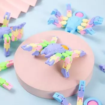 Экологичный материал Joint Chain Safety Hand Spinner Toy Fingertip Spinning Top Decompression Party Favor